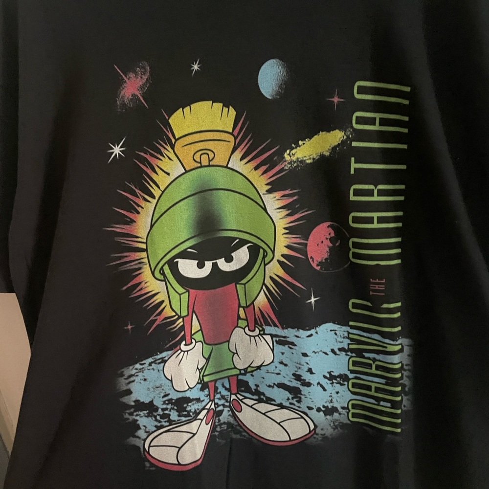Marvin the Martian Black Graphic Tee